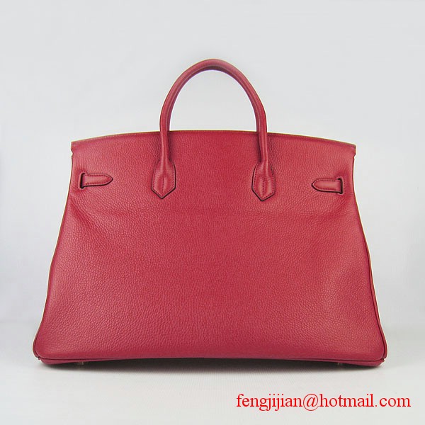 Hermes Birkin 40cm Togo Bag Red 6099 Hermes Birkin 40cm Togo Bag Red 6099